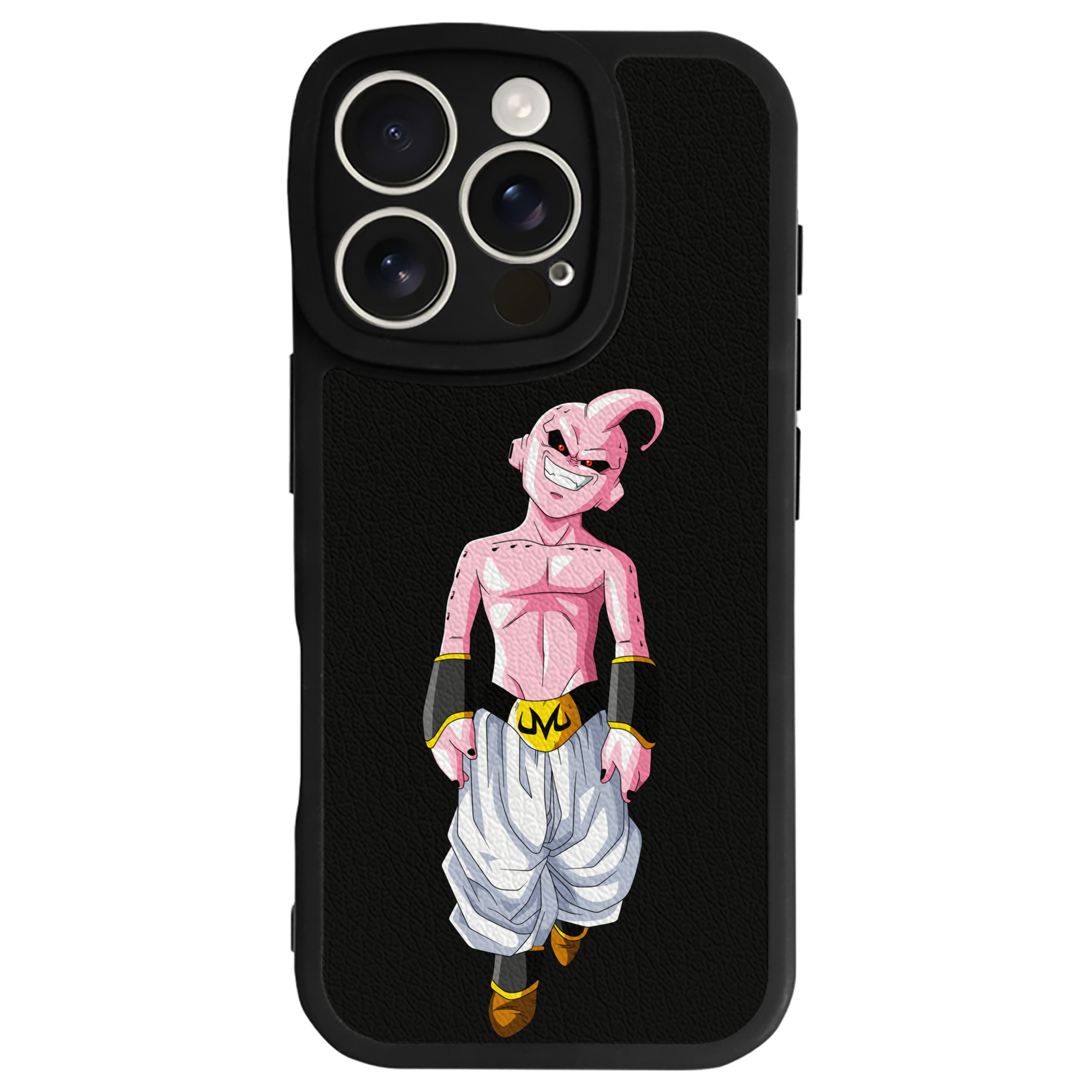 （画像用） ドラゴンボール 魔人ブウ DRAGON BALL Majin Buu 【iPhone 16シリーズ対応】シリコンスマホケース（レザー調） 材質：シリコン
